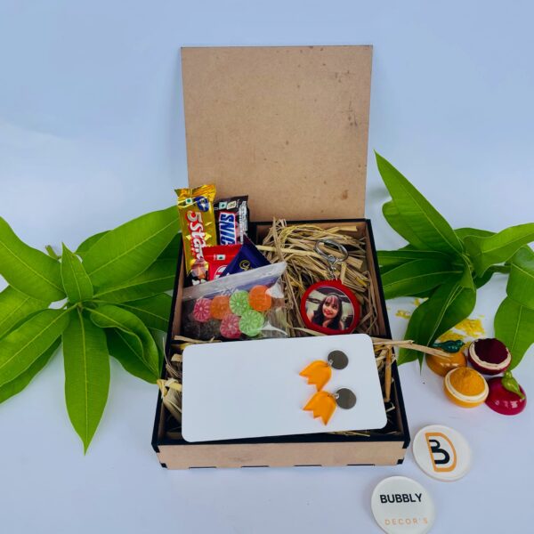 Rakhi combo Keychain for Sister - Bubbly Decors