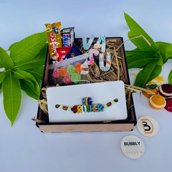 Rakhi combo Name Magnet for Brother - Bubbly Decors