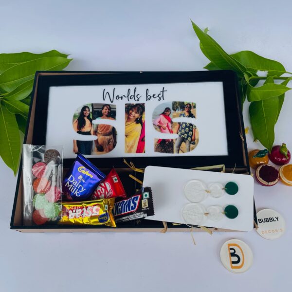 Rakhi combo Sis Photo Mask for Sister - Bubbly Decors