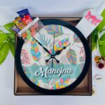 Rakhi combo clock for Sister - Bubbly Decors