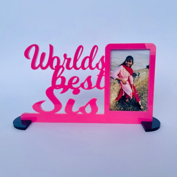 worlds best sis frame - Bubbly Decors