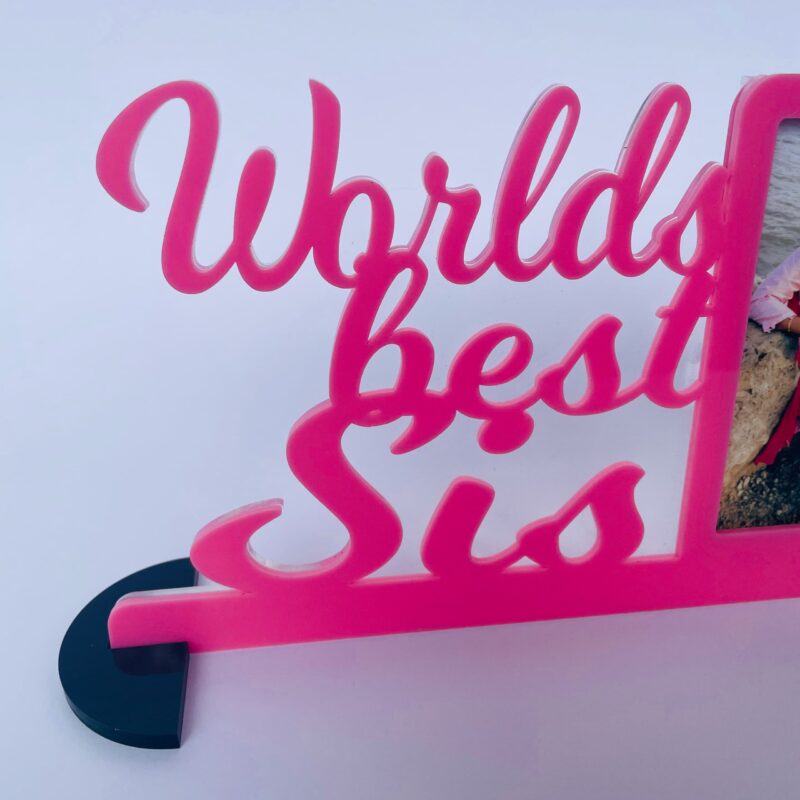 worlds best sis frame - Bubbly Decors