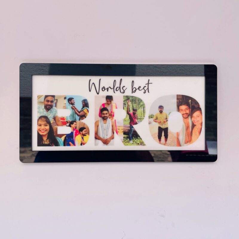 Rakhi combo Bro Photo Mask for Brother - Bubbly Decors