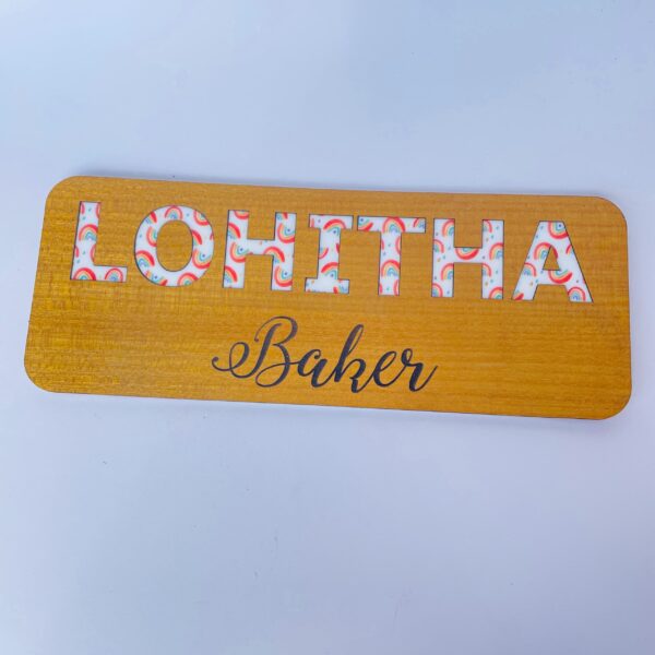 Name Board with Profession - Bubbly Decors