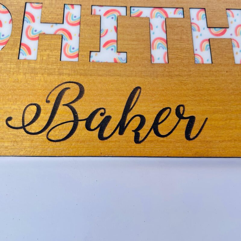 Rakhi combo Name Board for Sister - Bubbly Decors