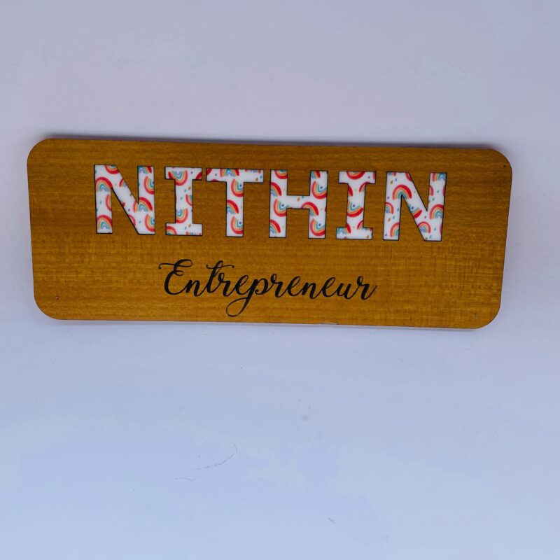 Name Board with Profession - Bubbly Decors