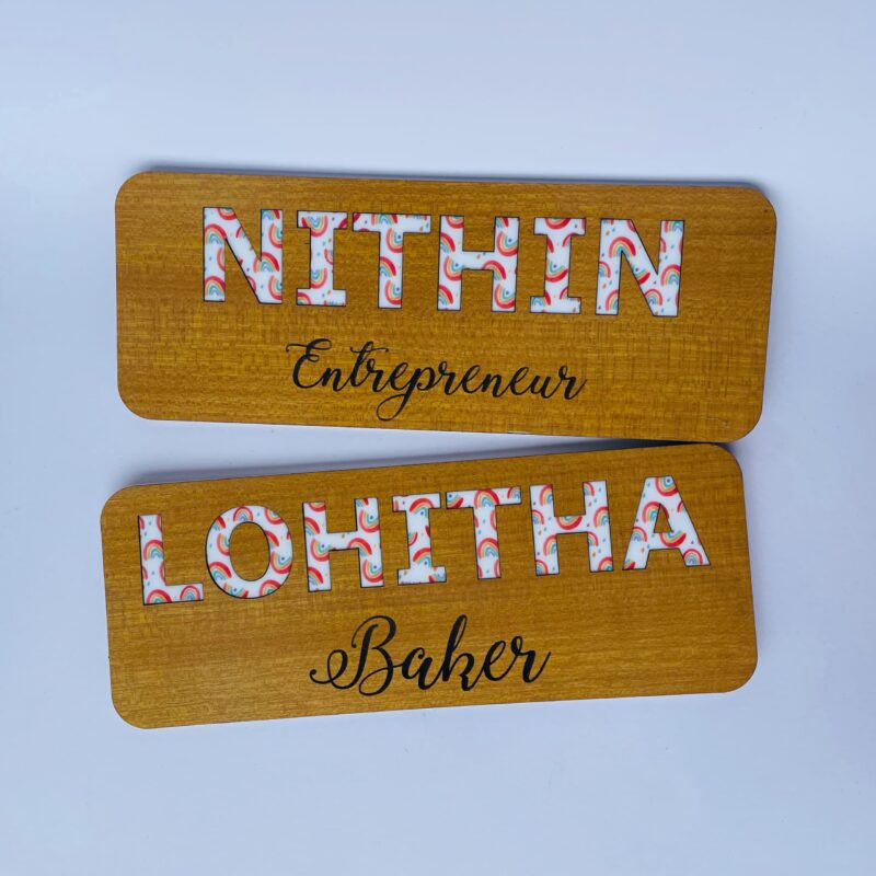 Name Board with Profession - Bubbly Decors