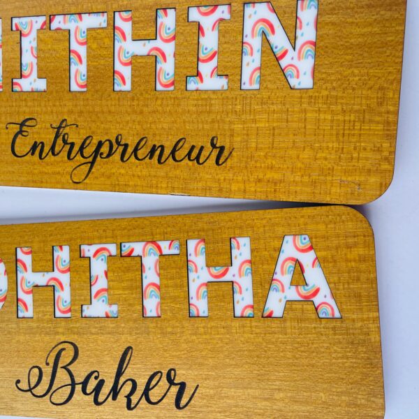 Name Board with Profession - Bubbly Decors