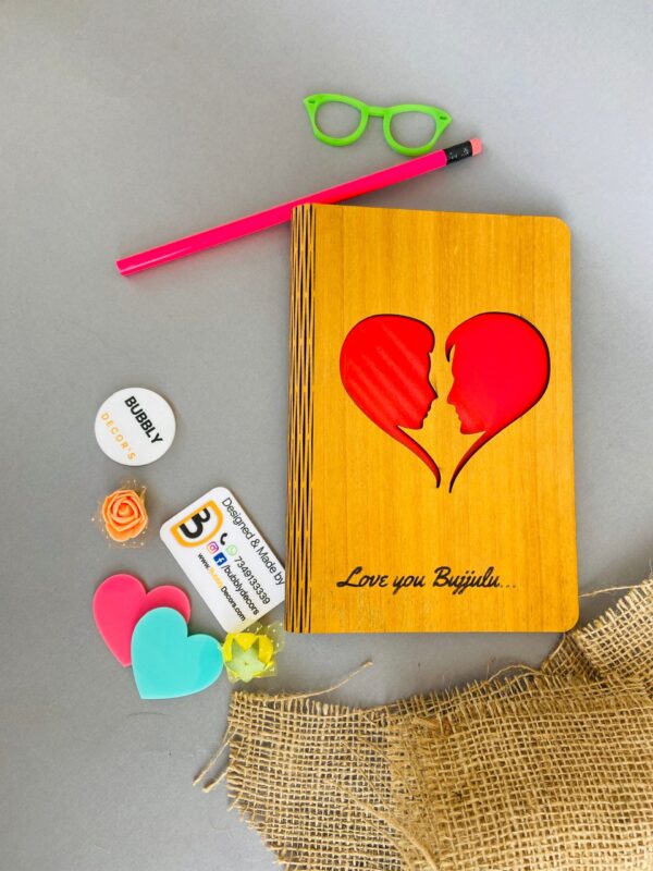 wood greeting heart faces - Bubbly Decors