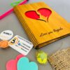 wood greeting heart faces - Bubbly Decors