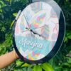 Pattern clock name customised - Bubbly Decors