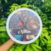 Pattern clock name customised - Bubbly Decors