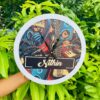 Pattern clock name customised - Bubbly Decors
