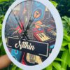 Pattern clock name customised - Bubbly Decors