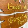 lord venkateswara themed name board - Bubbly Decors