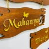 lord venkateswara themed name board - Bubbly Decors