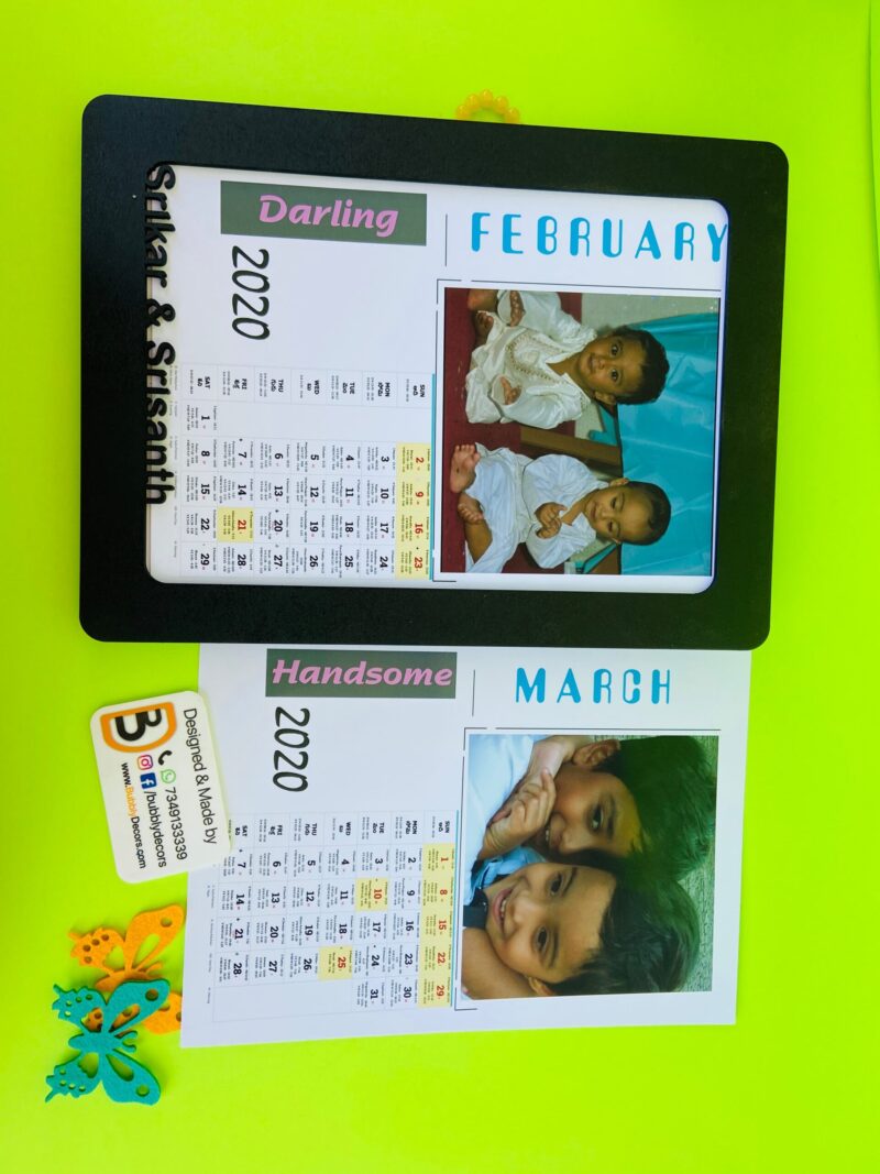 Photo Calendar - Bubbly Decors