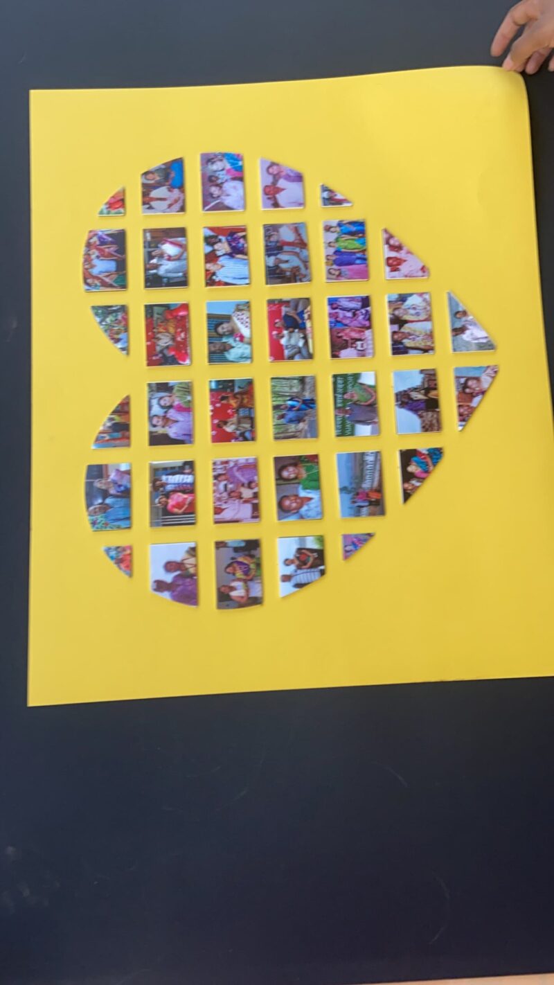 Heart collage wall stick-able - Bubbly Decors