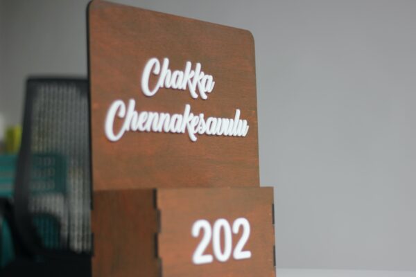 name board with shelf - Bubbly Decors