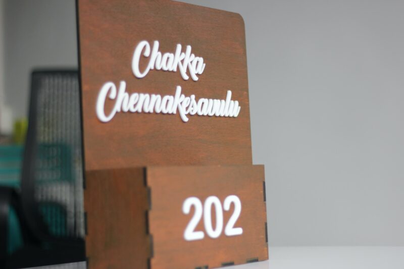 name board with shelf - Bubbly Decors