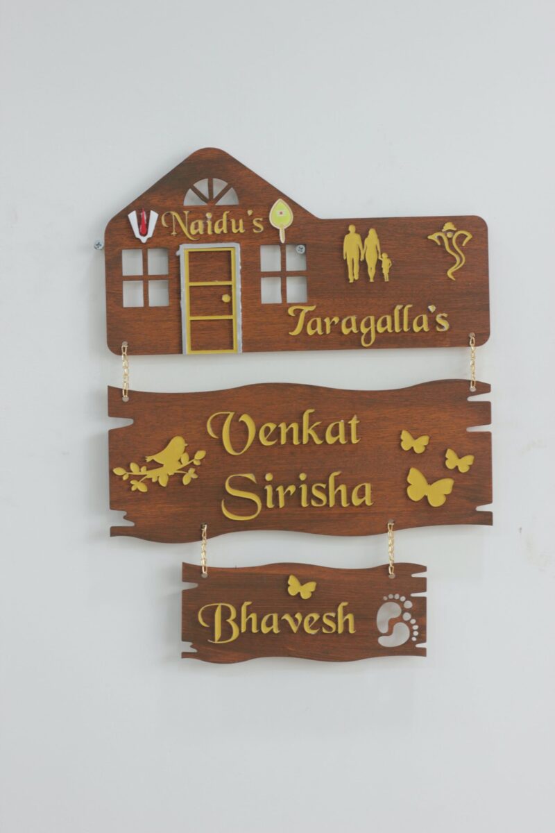 Name Board 3 steps - Bubbly Decors
