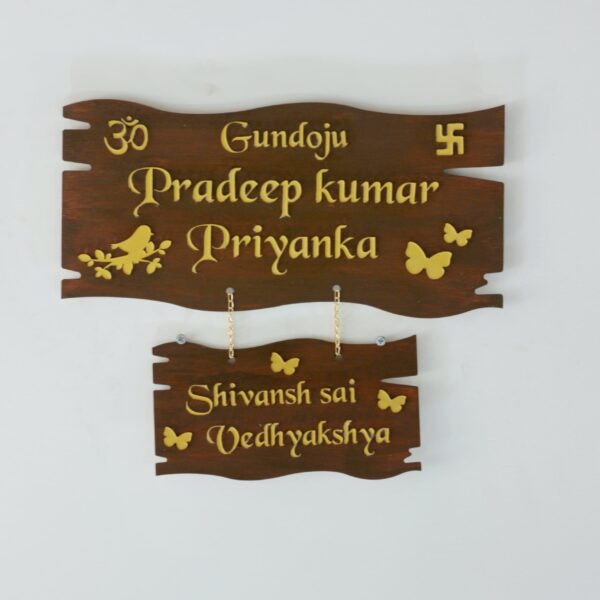 name board 2 steps - Bubbly Decors