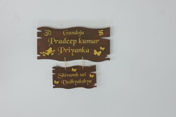name board 2 steps - Bubbly Decors