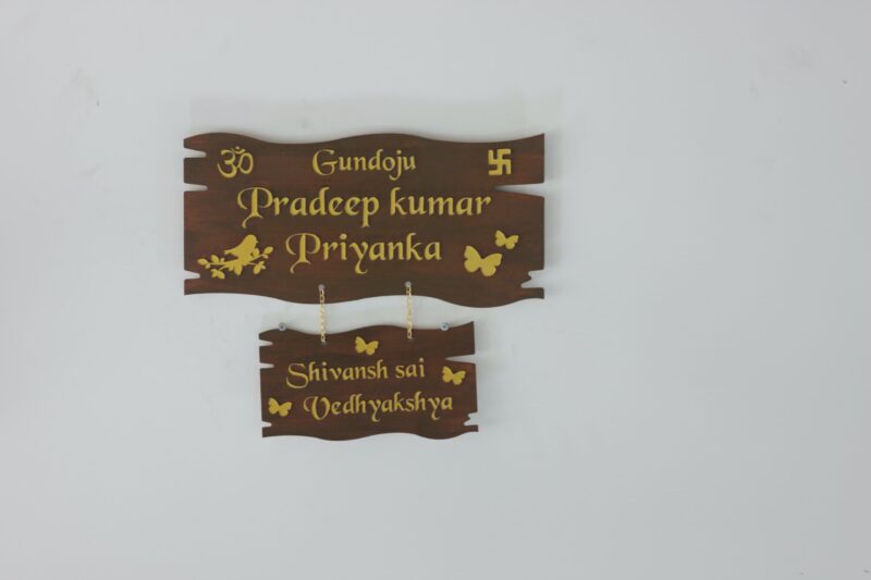 name board 2 steps - Bubbly Decors