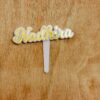 cake topper name - Bubbly Decors