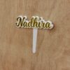 cake topper name - Bubbly Decors