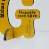 Wooden logo for couples - Bubbly Decors