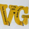 Wooden logo for couples - Bubbly Decors