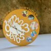 wood clock - Bubbly Decors