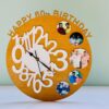 wood clock - Bubbly Decors