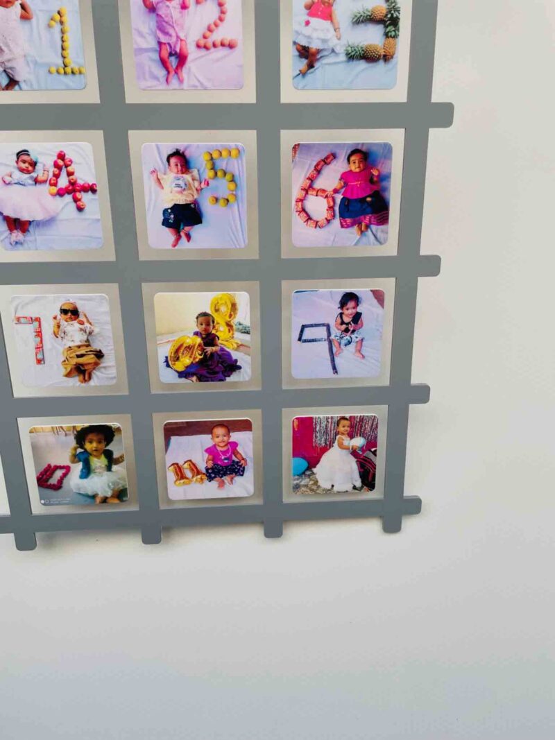 Baby 12 months frame - Bubbly Decors
