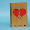 wood greeting heart faces - Bubbly Decors