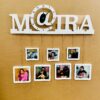 name photo hanging clock - Bubbly Decors