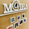 name photo hanging clock - Bubbly Decors