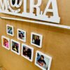 name photo hanging clock - Bubbly Decors
