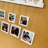 name photo hanging clock - Bubbly Decors
