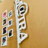 name photo hanging clock - Bubbly Decors