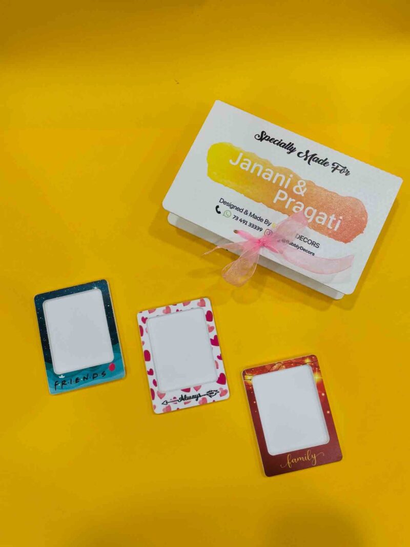 Pattern portrait photo magnets - Bubbly Decors