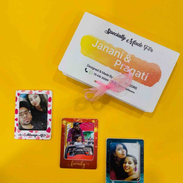 Pattern portrait photo magnets - Bubbly Decors