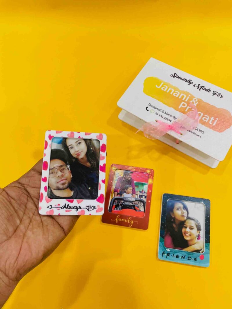 Pattern portrait photo magnets - Bubbly Decors