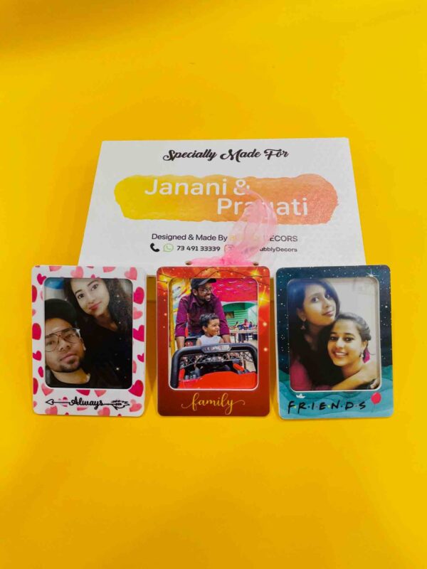 Pattern portrait photo magnets - Bubbly Decors