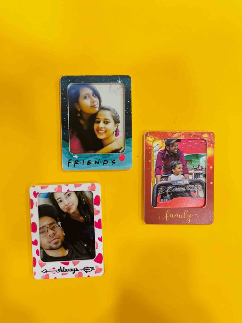 Pattern portrait photo magnets - Bubbly Decors