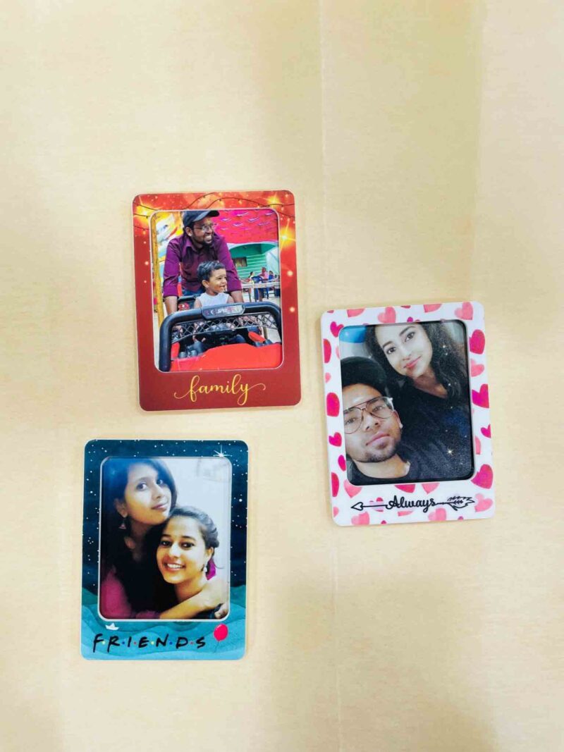 Pattern portrait photo magnets - Bubbly Decors