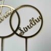 Cake topper couple ring - Bubbly Decors