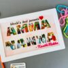 Name Masked picture Frame - Bubbly Decors