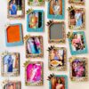 Pattern portrait photo magnets - Bubbly Decors